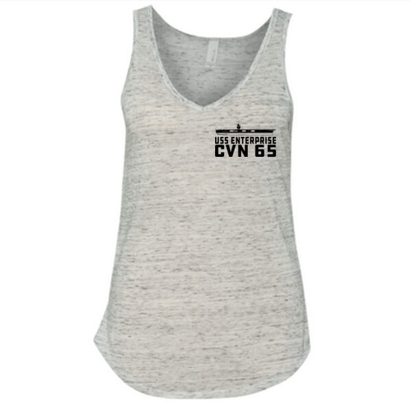 USS Enterprise Original Island - Ladies' Flowy V-Neck Tank Thumbnail