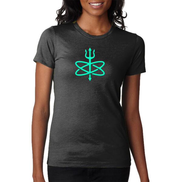 Glow in the Dark Atomic Trident of Poseidon - Ladies' CVC T-Shirt Thumbnail