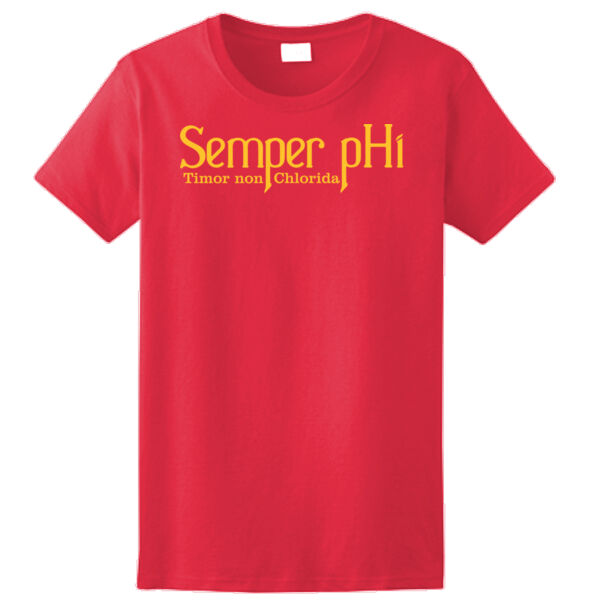 Semper pHi - Timor non Chlorida - Ladies Ultra Cotton™ 100% Cotton T Shirt Thumbnail