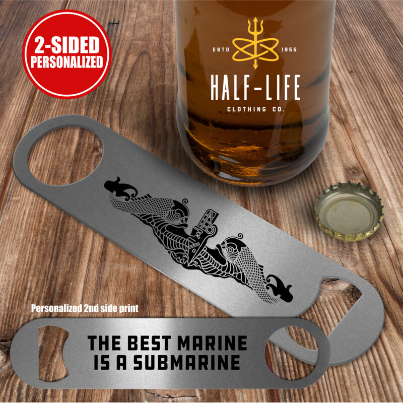 The Best Marine is a Submarine - Pub Style Stainless Steel Bottle Opener Thumbnail