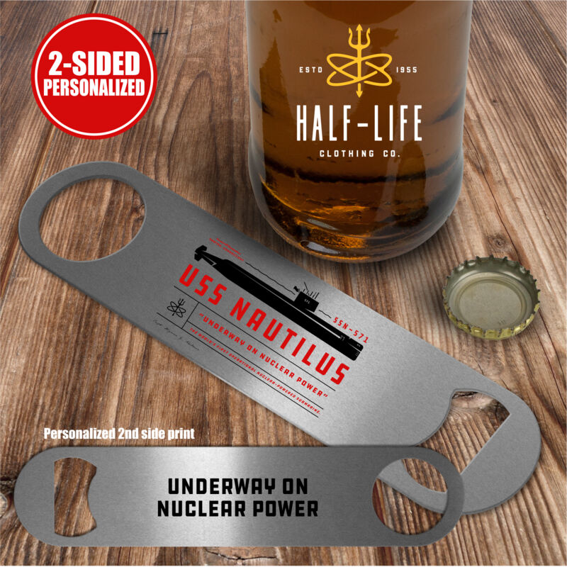 Nautilus Underway on Nuclear Power - Pub Style Stainless Steel Bottle Opener Thumbnail