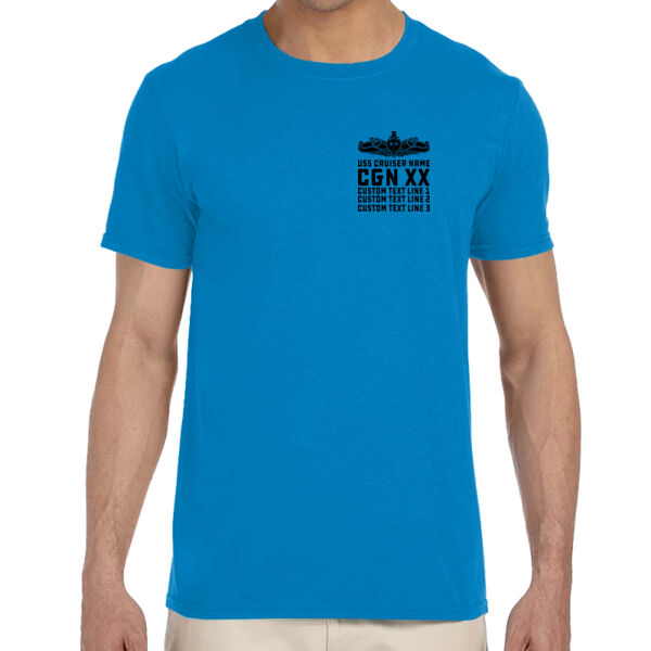 Personalized Virginia Class Cruiser (SW) - Adult Softstyle® 4.5 oz. Heather Color T-Shirt (S) Thumbnail