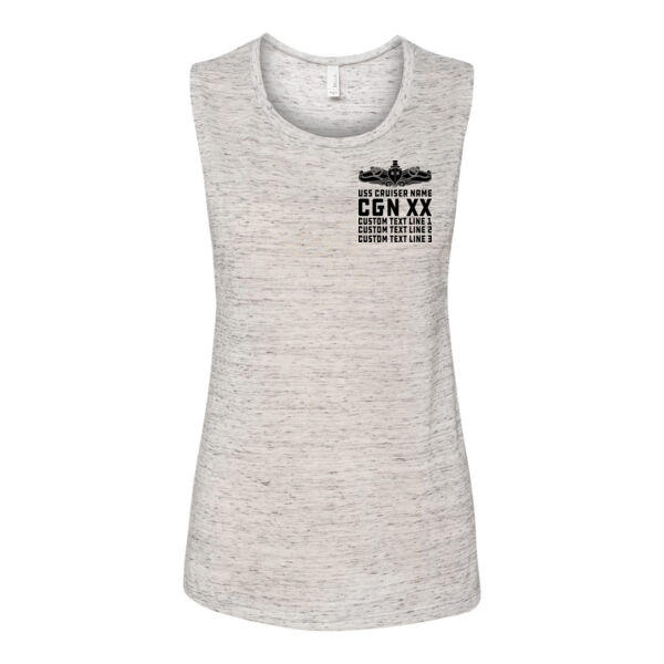 Personalized Virginia Class Cruiser (SW) - Bella Flowy Scoop Muscle Tank (S) Thumbnail