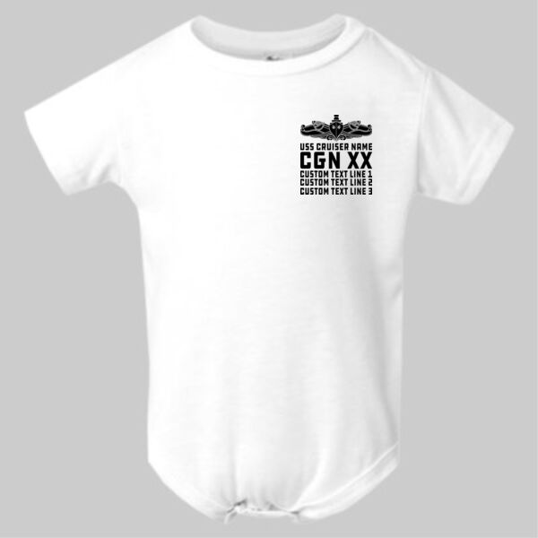 Personalized Virginia Class Cruiser (SW) - Infant Polyester Bodysuit Onsie Thumbnail