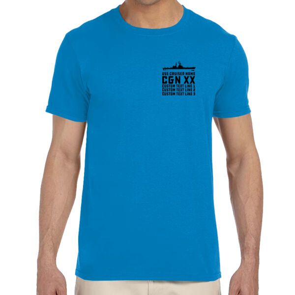 Personalized Virginia Class Cruiser - Adult Softstyle® 4.5 oz. Heather Color T-Shirt (S) Thumbnail