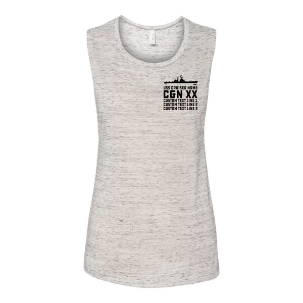 Personalized Virginia Class Cruiser - Bella Flowy Scoop Muscle Tank (S) Thumbnail