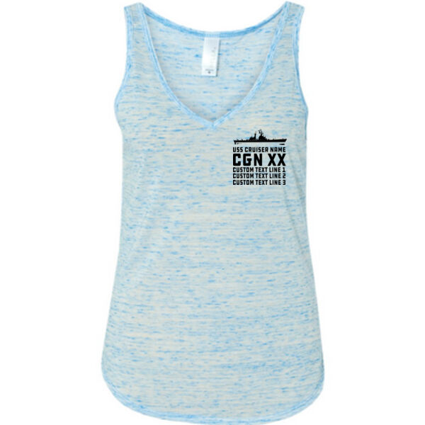 Personalized Virginia Class Cruiser - Ladies' Flowy V-Neck Tank Thumbnail