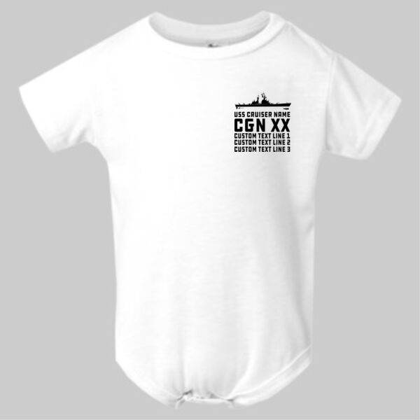 Personalized Virginia Class Cruiser - Infant Polyester Bodysuit Onsie Thumbnail