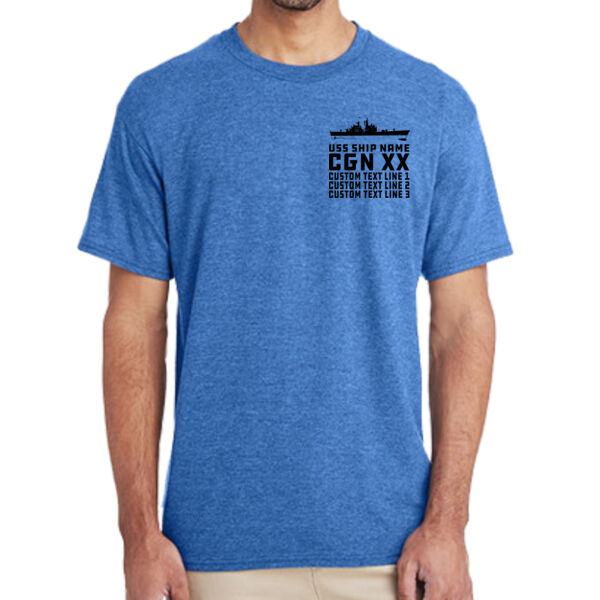 Personalized California Class Cruiser  - (S) Adult 5.5 oz Cotton Poly (35/65) T-Shirt Thumbnail