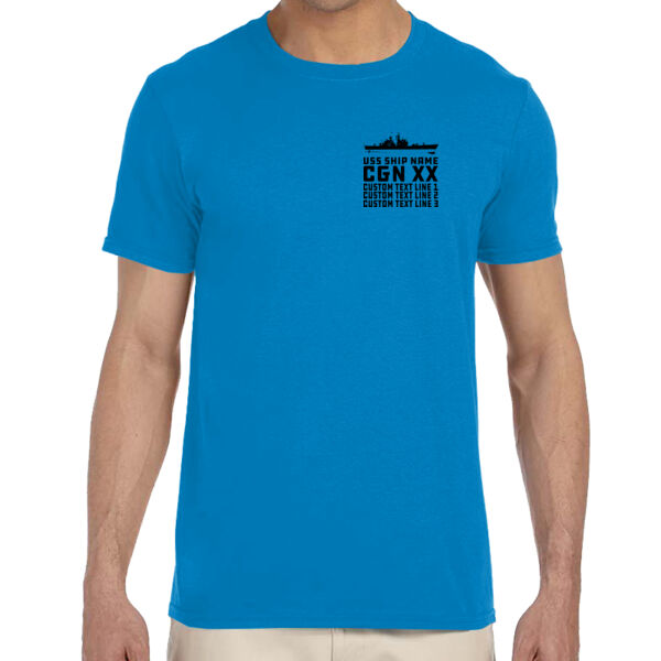 Personalized California Class Cruiser  - Adult Softstyle® 4.5 oz. Heather Color T-Shirt (S) Thumbnail