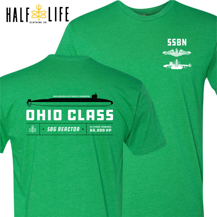 Ohio Class Ballistic Submarine Men's Triblend Crew (Stock) Thumbnail