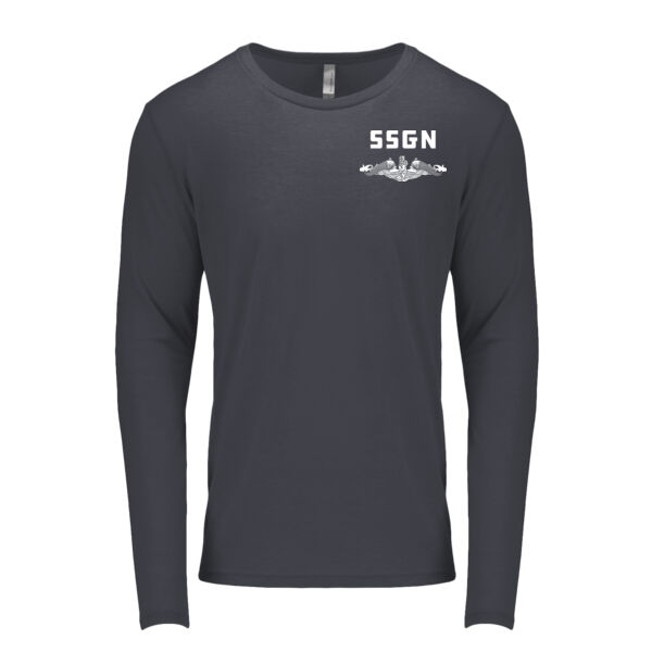 Ohio Class Guided Missile Submarine - Men's Triblend Long-Sleeve Crew Thumbnail