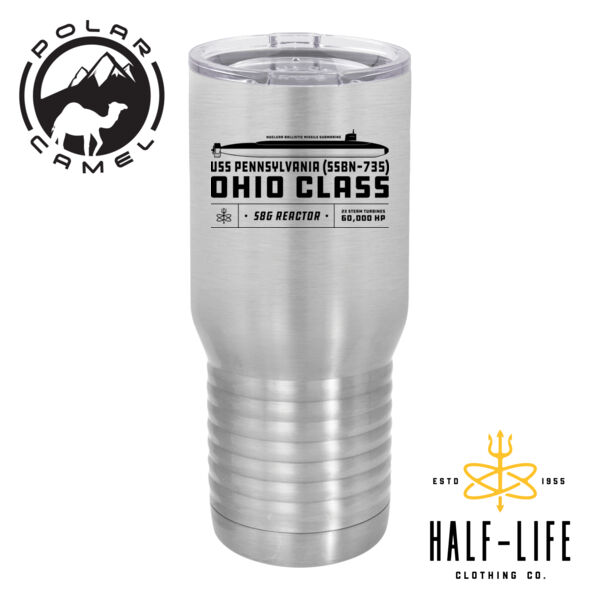 Ohio Class Ballistic Submarine - Polar Camel 20 oz. Tall Stainless Steel Vacuum Insulated Tumbler Thumbnail
