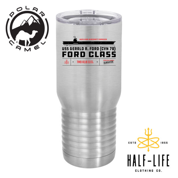 Ford Class Aircraft Carrier - Polar Camel 20 oz. Tall Stainless Steel Vacuum Insulated Tumbler Thumbnail