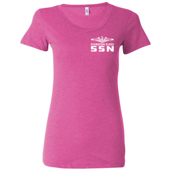 Sturgeon Class Attack Submarine - Ladies' Triblend Short Sleeve T-Shirt Thumbnail