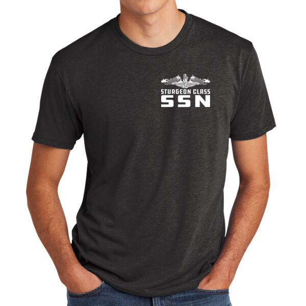 Sturgeon Class Attack Submarine - Men's Triblend Crew Thumbnail
