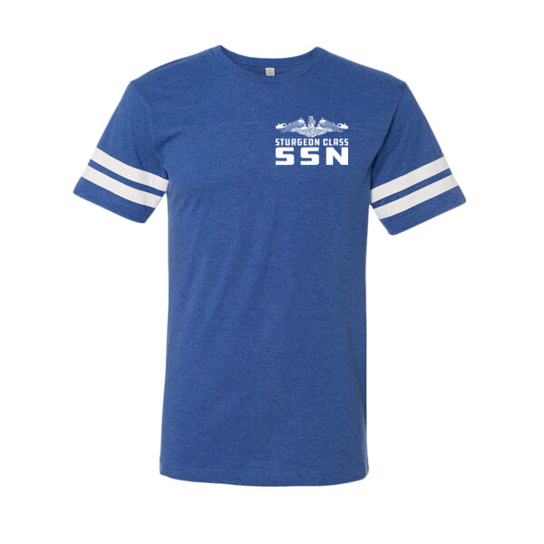Sturgeon Class Attack Submarine - LAT Adult Football Fine Jersey T-Shirt Thumbnail