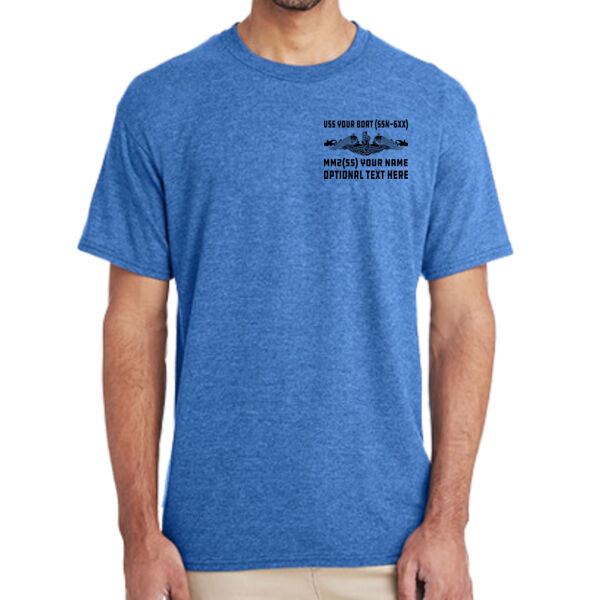 Custom: Sturgeon Class Attack Submarine - (S) Adult 5.5 oz Cotton Poly (35/65) T-Shirt Thumbnail