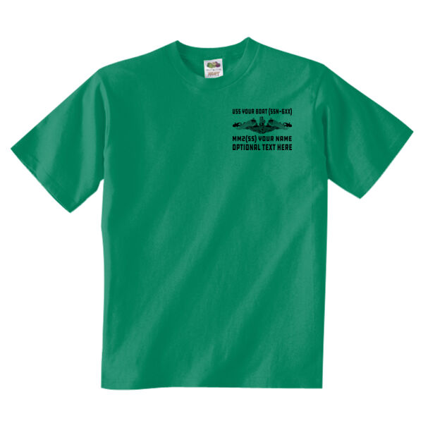 Custom: Sturgeon Class Attack Submarine - Adult/Youth 5 oz. HD Cotton™ T-Shirt (S) Thumbnail