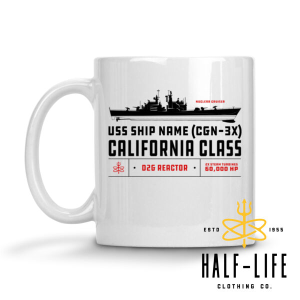 Custom California Class Cruiser - 11 oz Ceramic Mug (HLCC1) Thumbnail