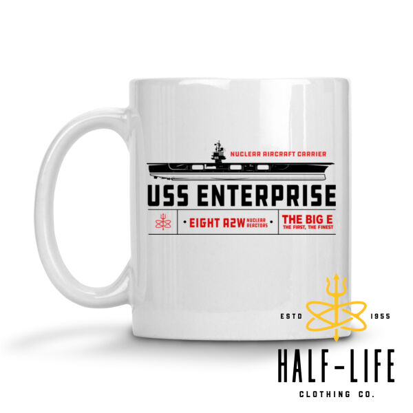 USS Enterprise with 1982-2012 Island  - 11 oz Ceramic Mug (HLCC1) Thumbnail