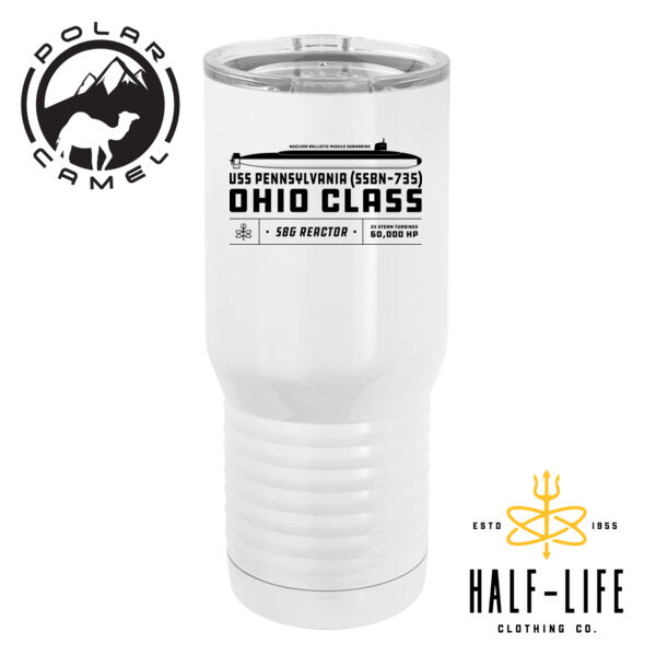 Custom Ohio Class SSBN Submarine - Polar Camel 20 oz. Tall Stainless Steel Vacuum Insulated Tumbler Thumbnail
