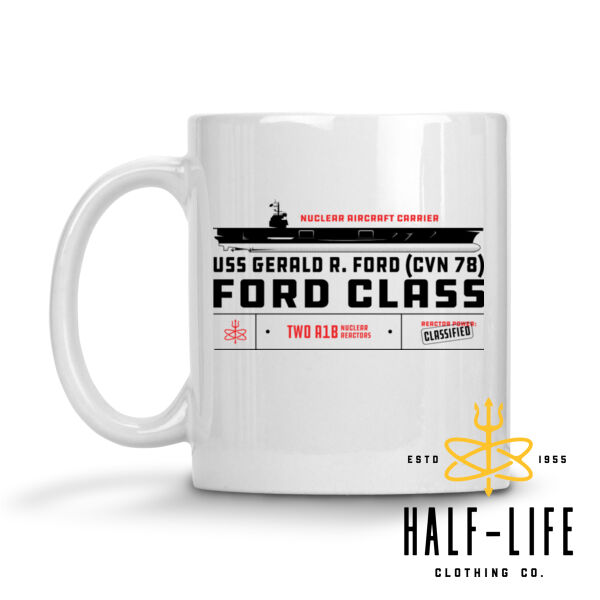 Custom Ford Class Aircraft Carrier - 11 oz Ceramic Mug (HLCC1) Thumbnail
