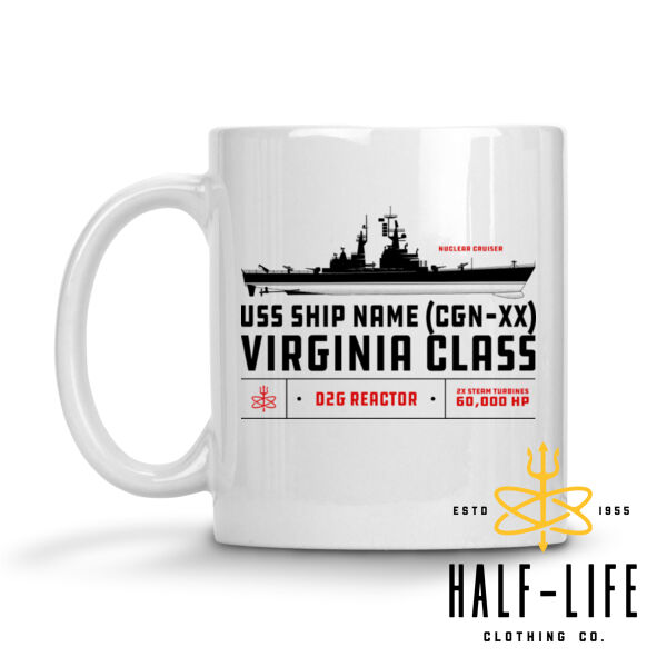 Custom Virginia Class Cruiser - 11 oz Ceramic Mug (HLCC1) Thumbnail
