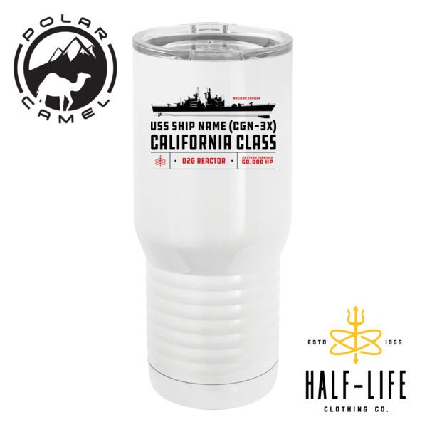 Custom California Class Cruiser - Polar Camel 20 oz. Tall Stainless Steel Vacuum Insulated Tumbler Thumbnail