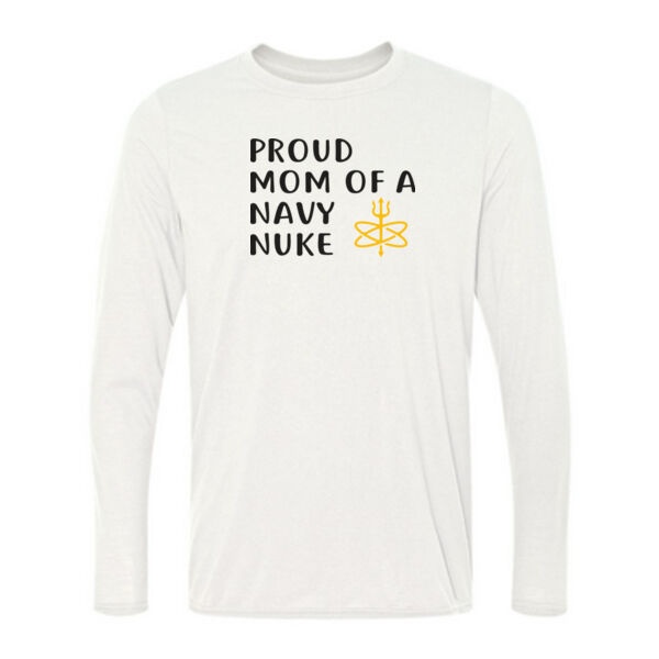 Proud Mom of a Navy Nuke with Atomic Trident - Light Long Sleeve Ultra Performance Active Lifestyle T Shirt Thumbnail