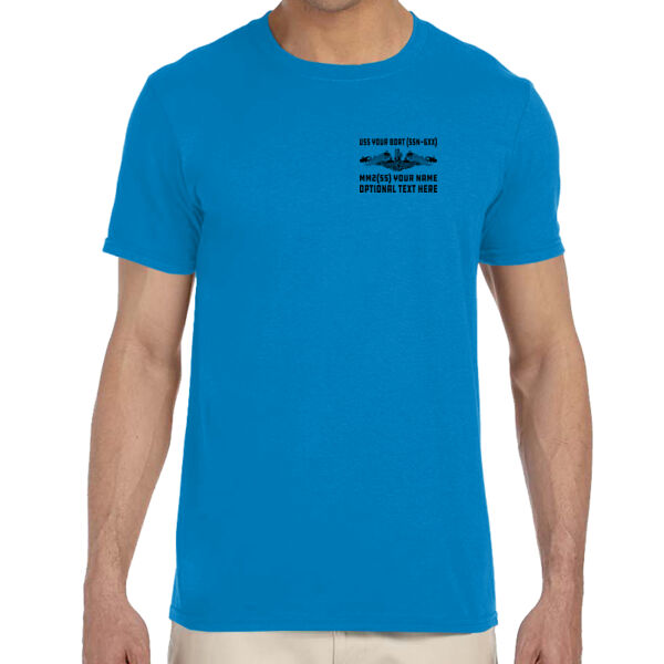 Custom: Virginia Class Attack Submarine - Adult Softstyle® 4.5 oz. Heather Color T-Shirt (S) Thumbnail