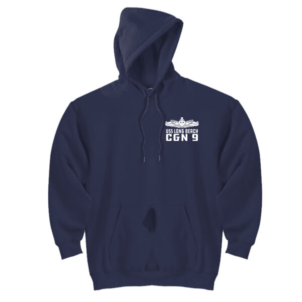 USS Long Beach (CGN-9) - DryBlend™ Pullover Unisex Hooded Sweatshirt Thumbnail