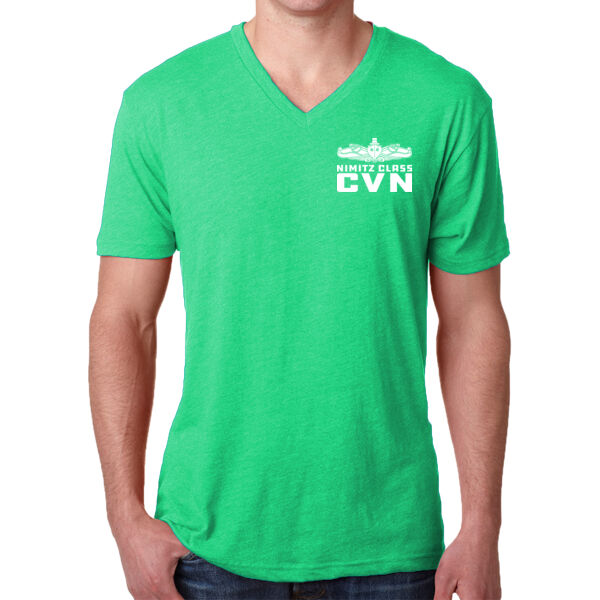 Nimitz Class Aircraft Carrier (SW)  - Men's Triblend V Neck Thumbnail
