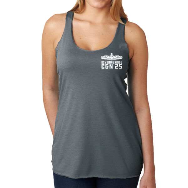 USS Bainbridge (CGN-25) - Ladies' Triblend Racerback Tank Thumbnail