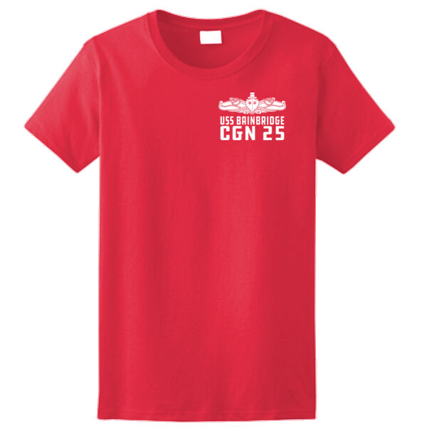 USS Bainbridge (CGN-25) - Ladies Ultra Cotton™ 100% Cotton T Shirt Thumbnail