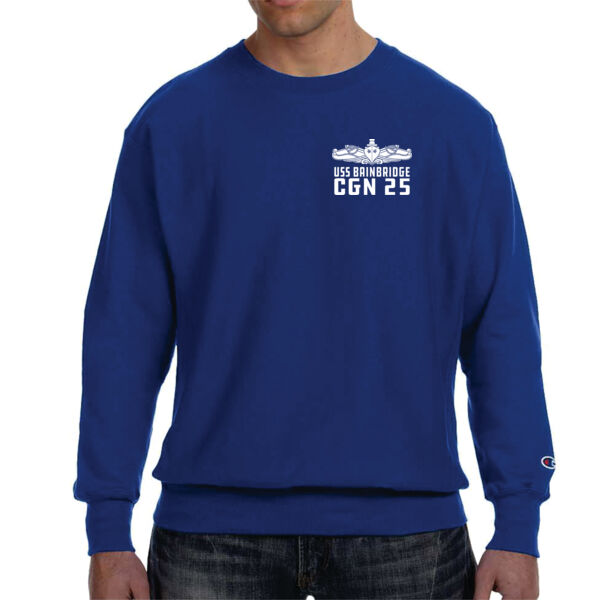 USS Bainbridge (CGN-25) - Champion Adult Reverse Weave® 12 oz. Crew Thumbnail