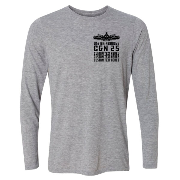 Personalized USS Bainbridge (CGN-25) - Light Long Sleeve Ultra Performance Active Lifestyle T Shirt Thumbnail