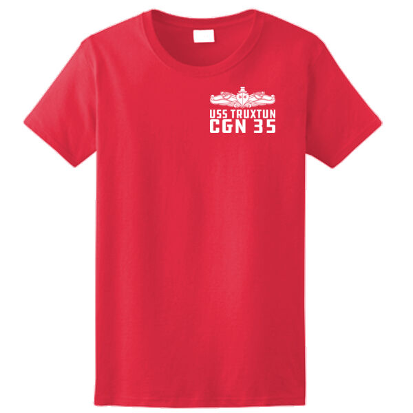 USS Truxtun (CGN-35) - Ladies Ultra Cotton™ 100% Cotton T Shirt Thumbnail
