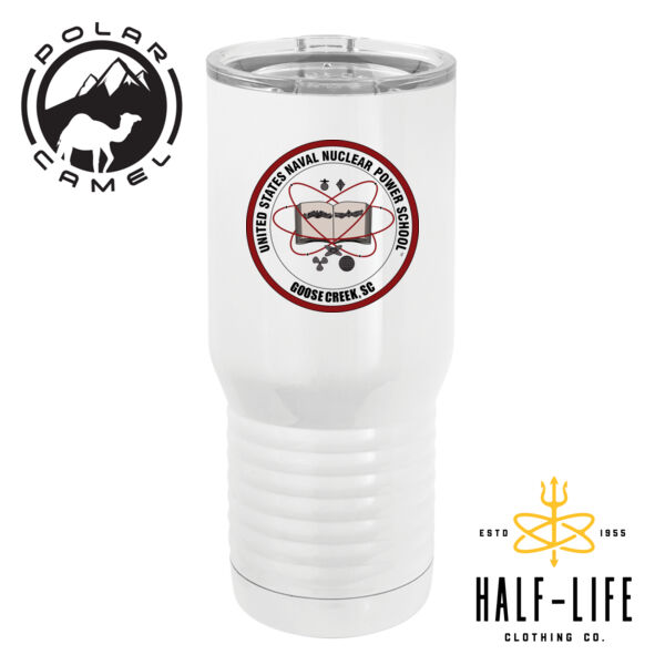 Naval Nuclear Power School (NNPS) Goose Creek Alumni - Polar Camel 20 oz. Tall Stainless Steel Vacuum Insulated Tumbler Thumbnail