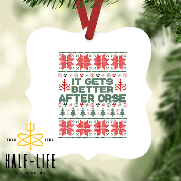 It Gets Better After ORSE Ugly Christmas Sweater - Prague Christmas Ornament (HLCC) Thumbnail