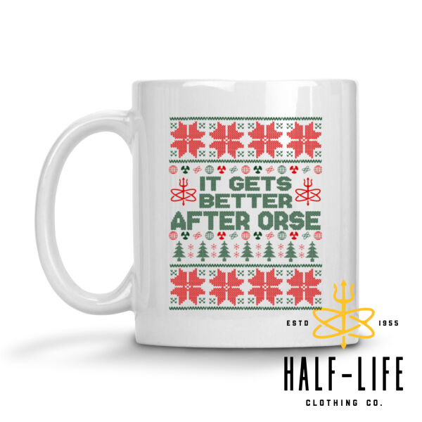 It Gets Better After ORSE Ugly Christmas Sweater - 11 oz Ceramic Mug (HLCC1) Thumbnail