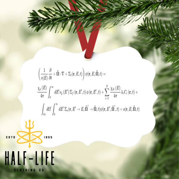 Neutron Transport Equation - Benelux Christmas Ornament (HLCC) Thumbnail