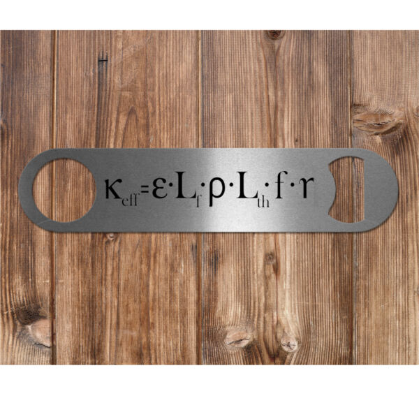 Six Factor Formula - Pub Style Stainless Steel Bottle Opener Thumbnail