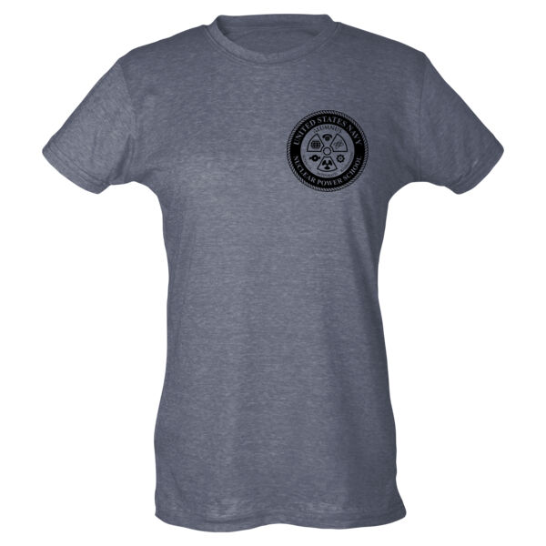 Blackout NNPS Alumnus  - Ladies Slim Fit Poly-Rich Tee Thumbnail