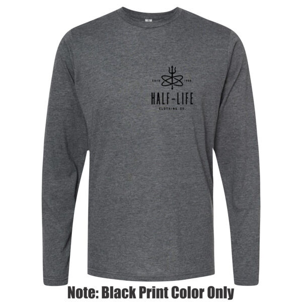Blackout Half-Life Clothing Company Left Chest with Sub/Ship Hull Number - Unisex Poly-Rich Long Sleeve Tee Thumbnail