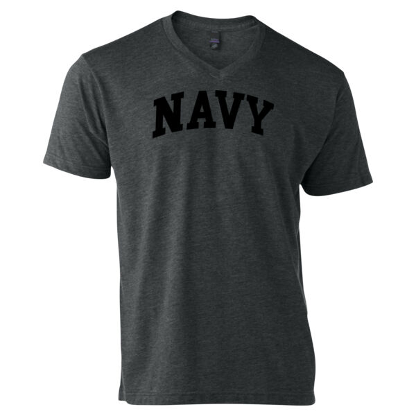 Blackout Navy - Unisex V Neck Poly-Rich Tee Thumbnail