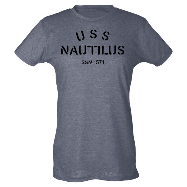 Blackout USS Nautilus - Ladies Slim Fit Poly-Rich Tee Thumbnail