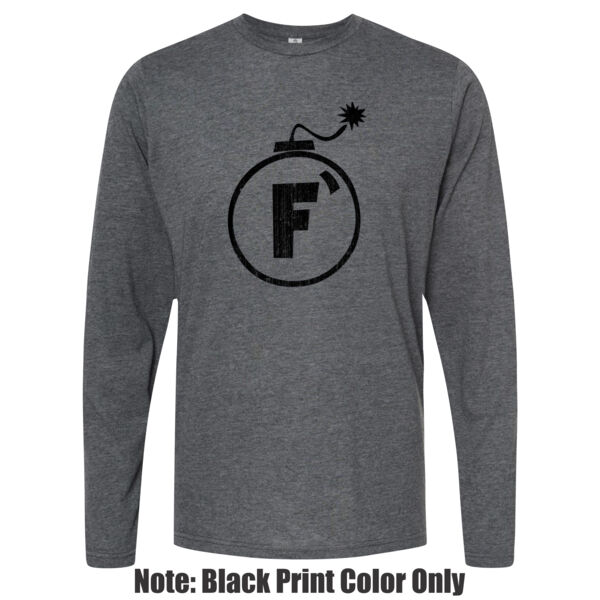 Blackout F Bomb - Unisex Poly-Rich Long Sleeve Tee Thumbnail