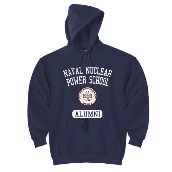 Naval Nuclear Power School Goose Creek, SC Alumni (Vertical) - DryBlend™ Pullover Unisex Hooded Sweatshirt Thumbnail