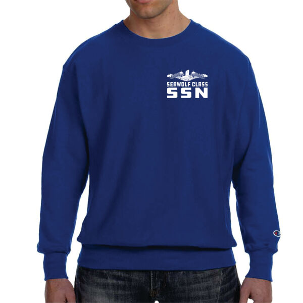 Seawolf Class Fast Attack Submarine - Champion Adult Reverse Weave® 12 oz. Crew Thumbnail